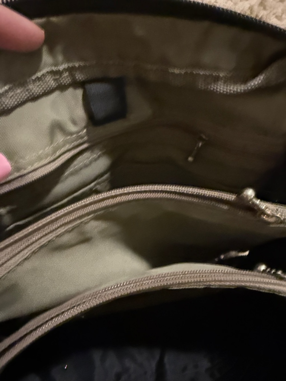 Baggallini Black Crossbody Nylon Organizer Bag - Picture 6 of 8